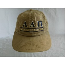 Vintage Alpha Delta Pi Sorority Baseball Cap Dad Hat Leather Strapback Split Bar  eb-33655660